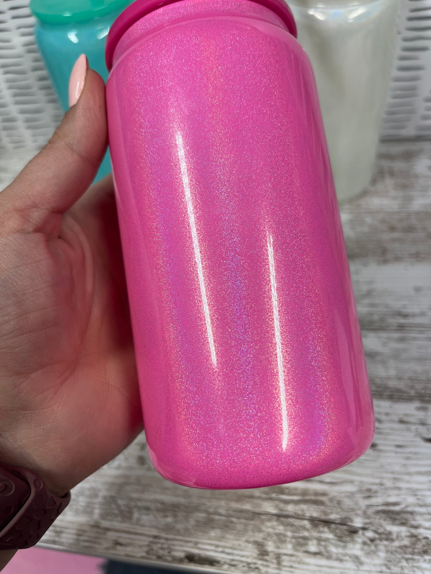 16Oz Shimmer Glass Regular Cup