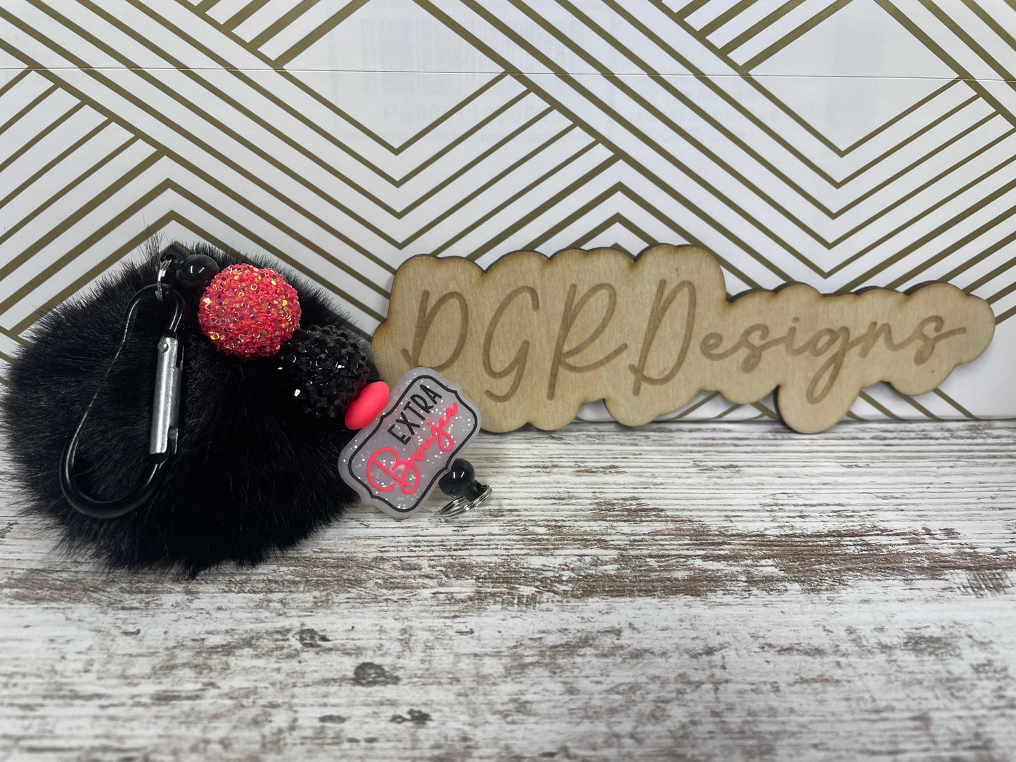 Fuzzy Keychain