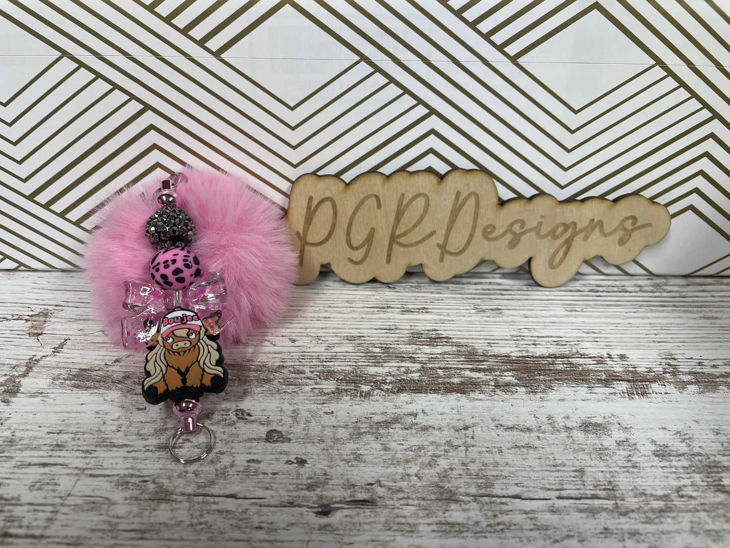 Fuzzy Keychain