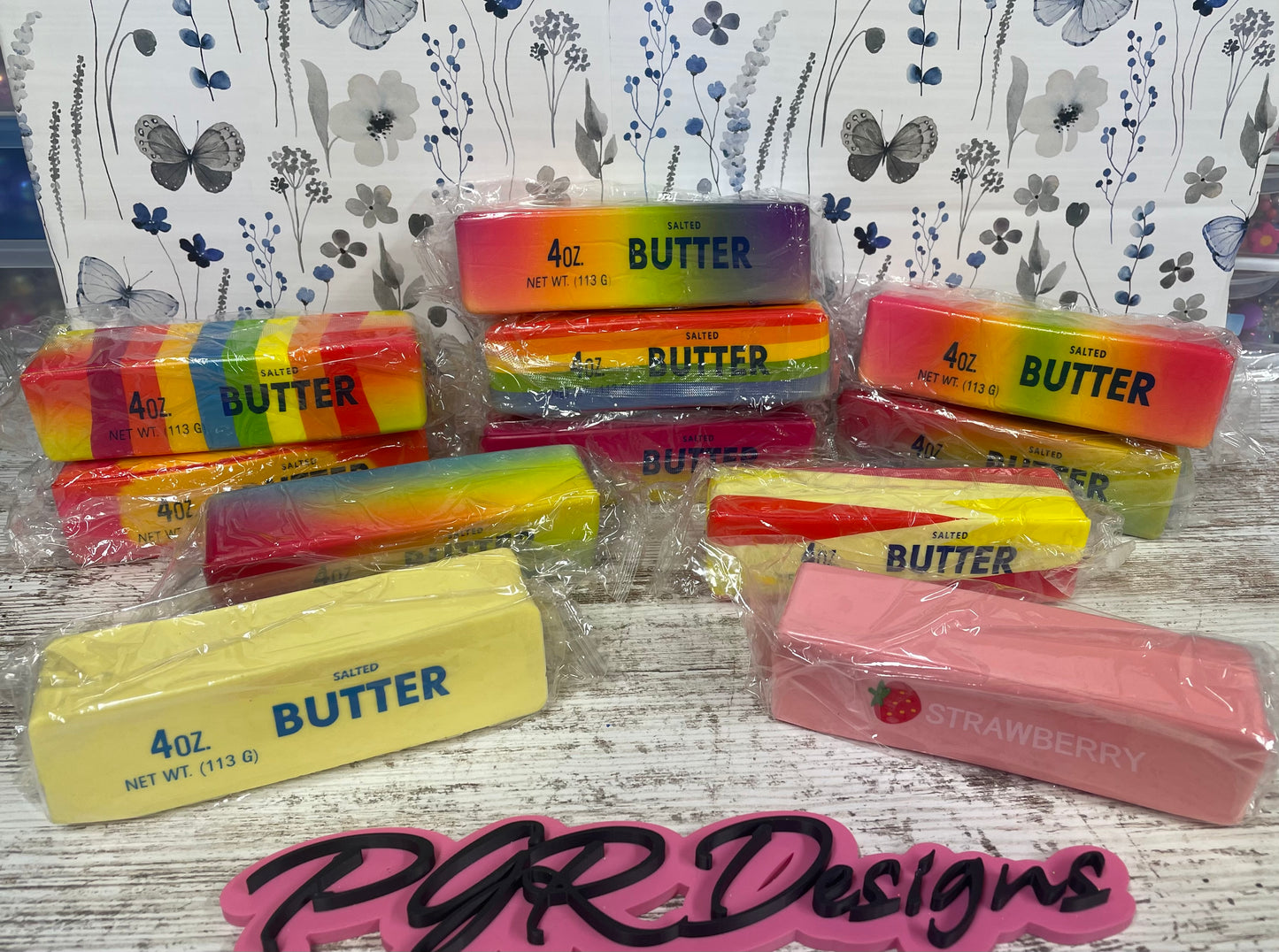 Super slow rising Butter squishie/ fidget pizza and popsicles