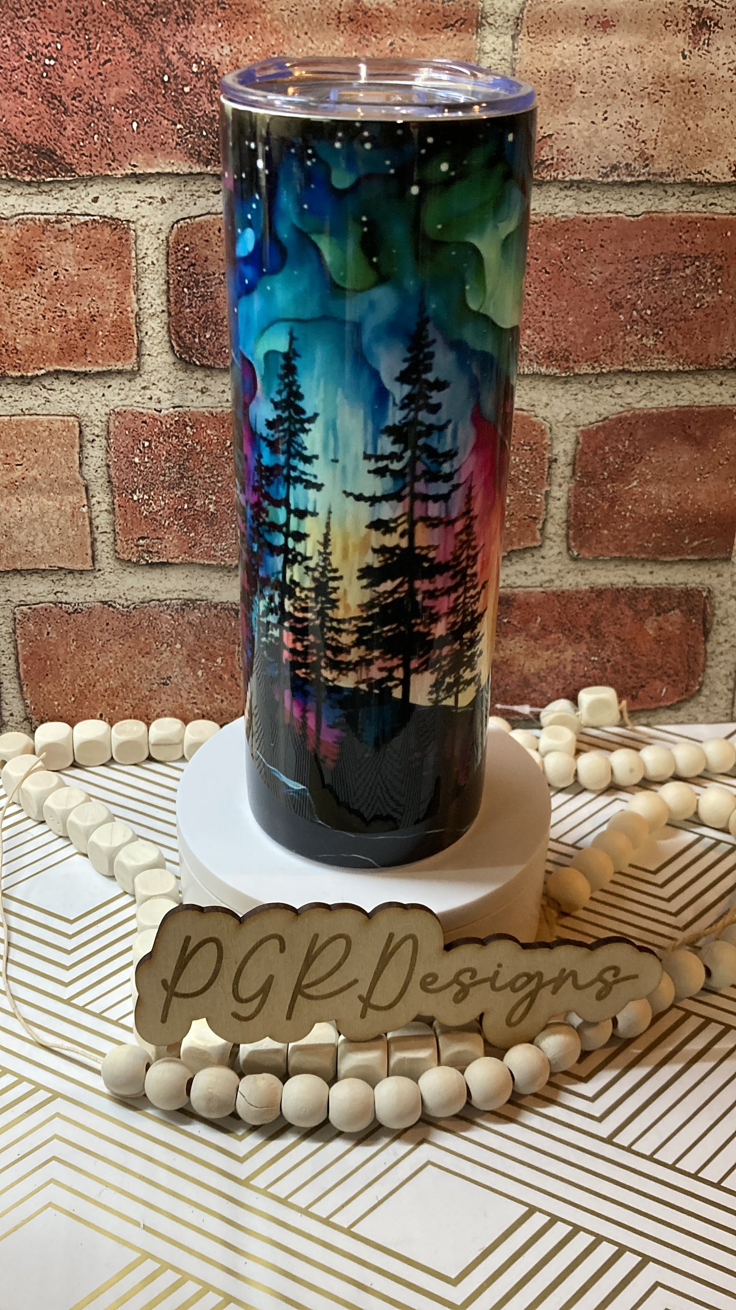 Northern lights 20 oz tumbler