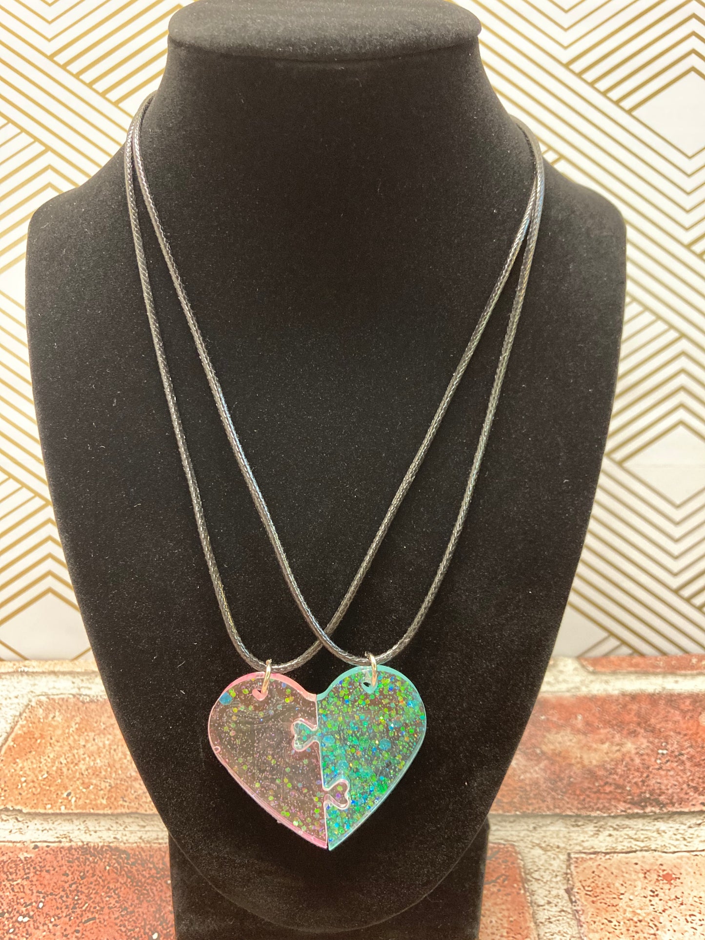 Best friend split necklaces