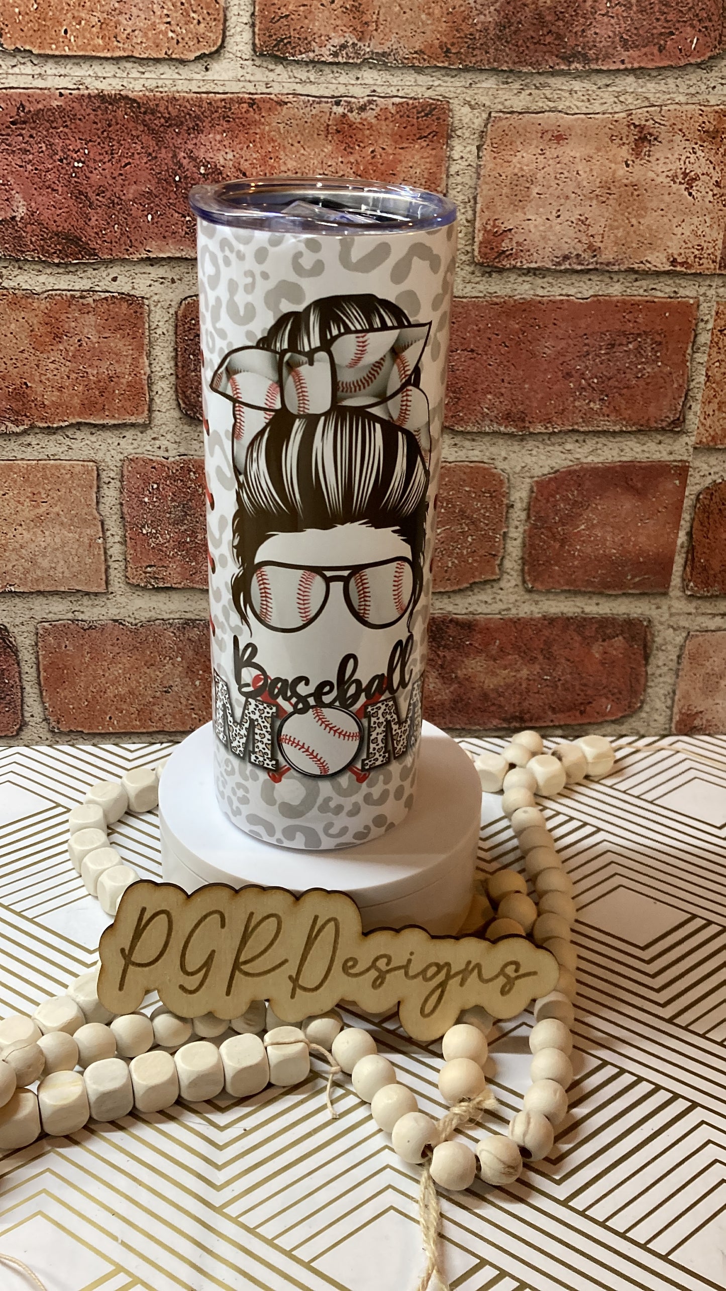Baseball mom 20 oz tumbler