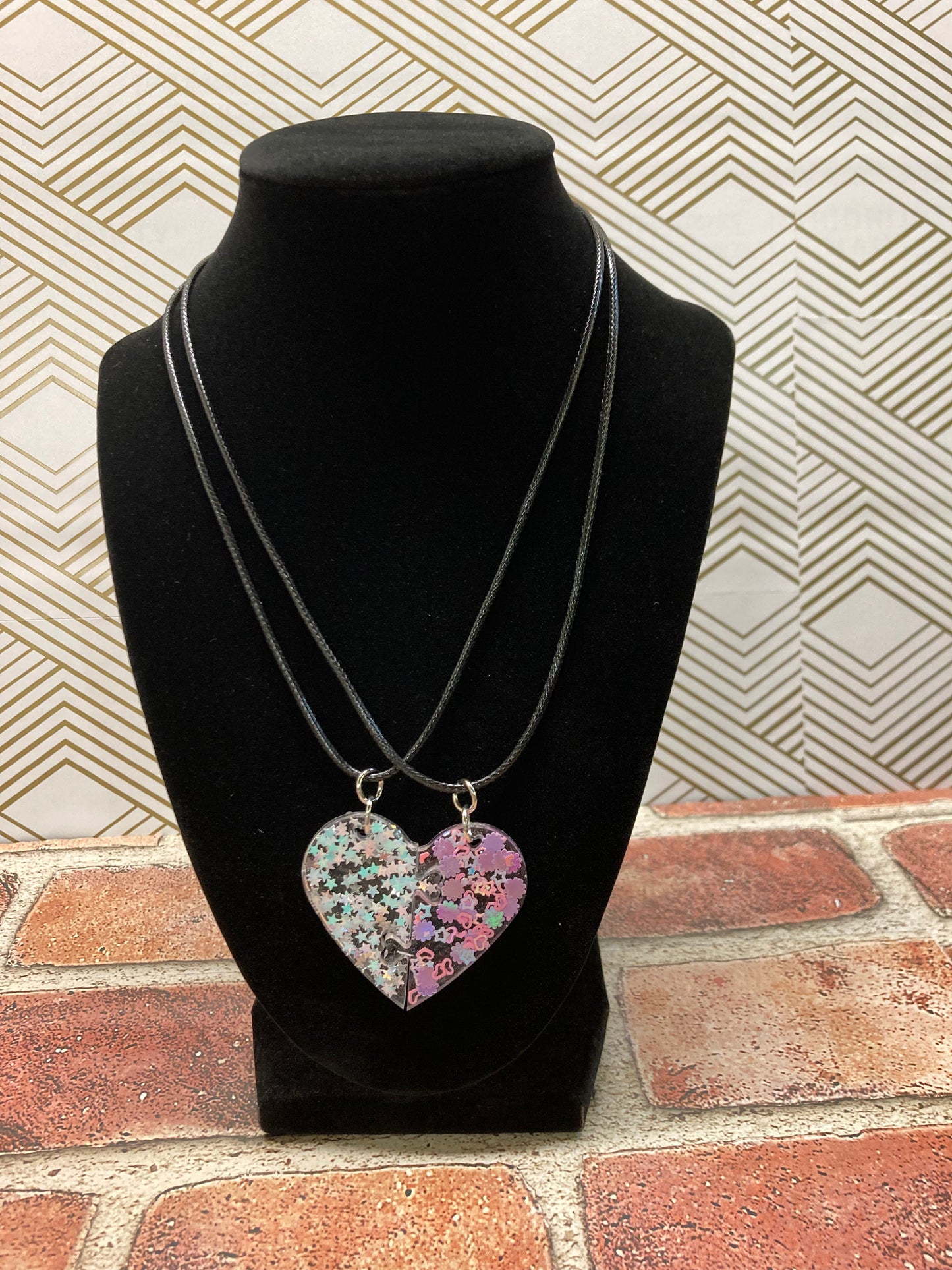 Best friend split necklaces