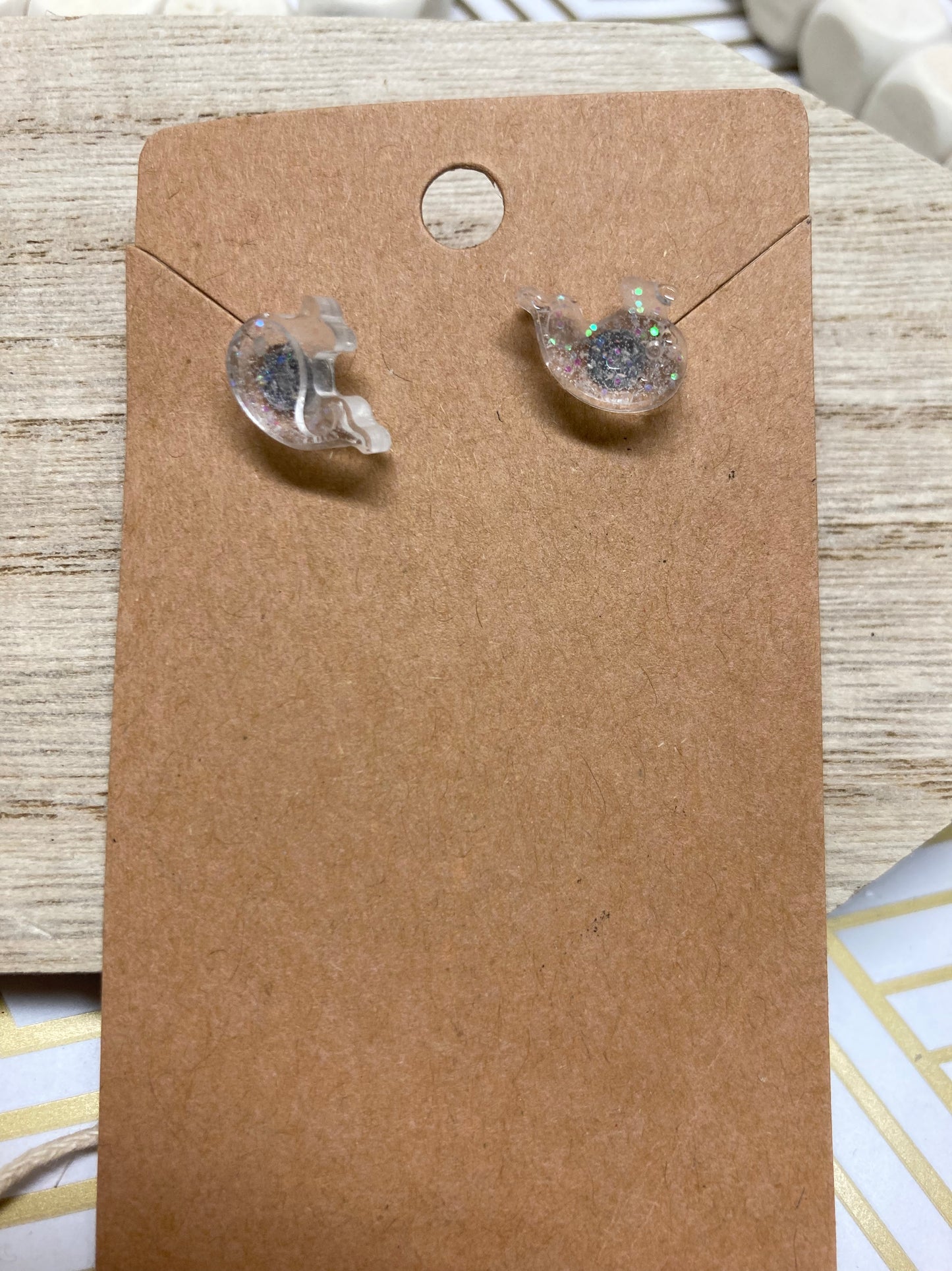 Whale studs