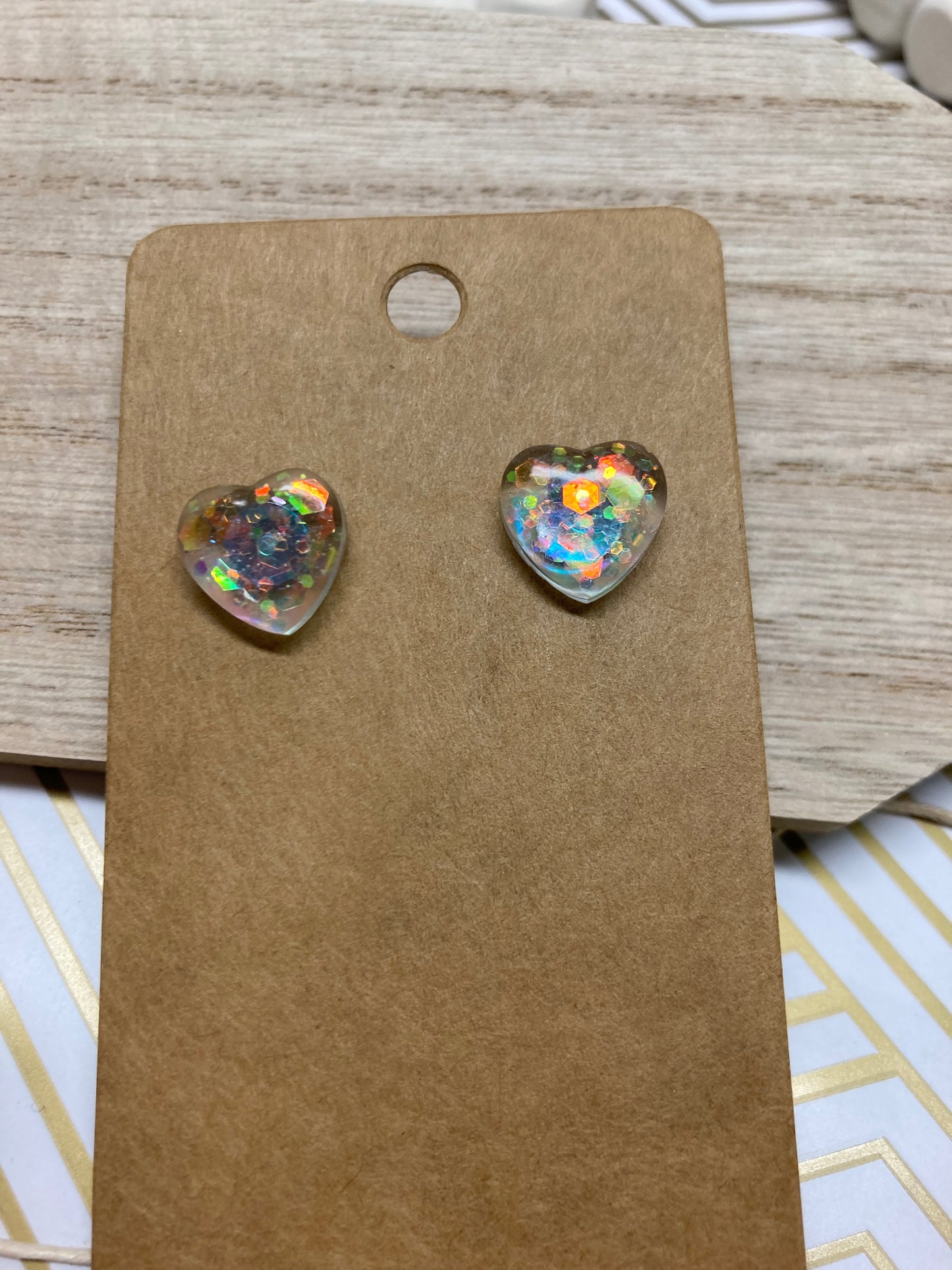 Heart studs