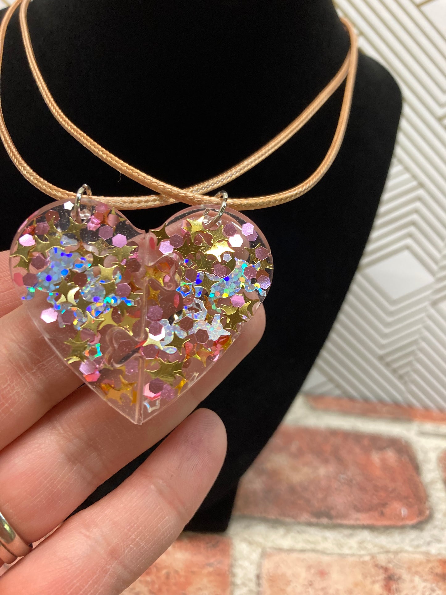 Best friend split necklaces