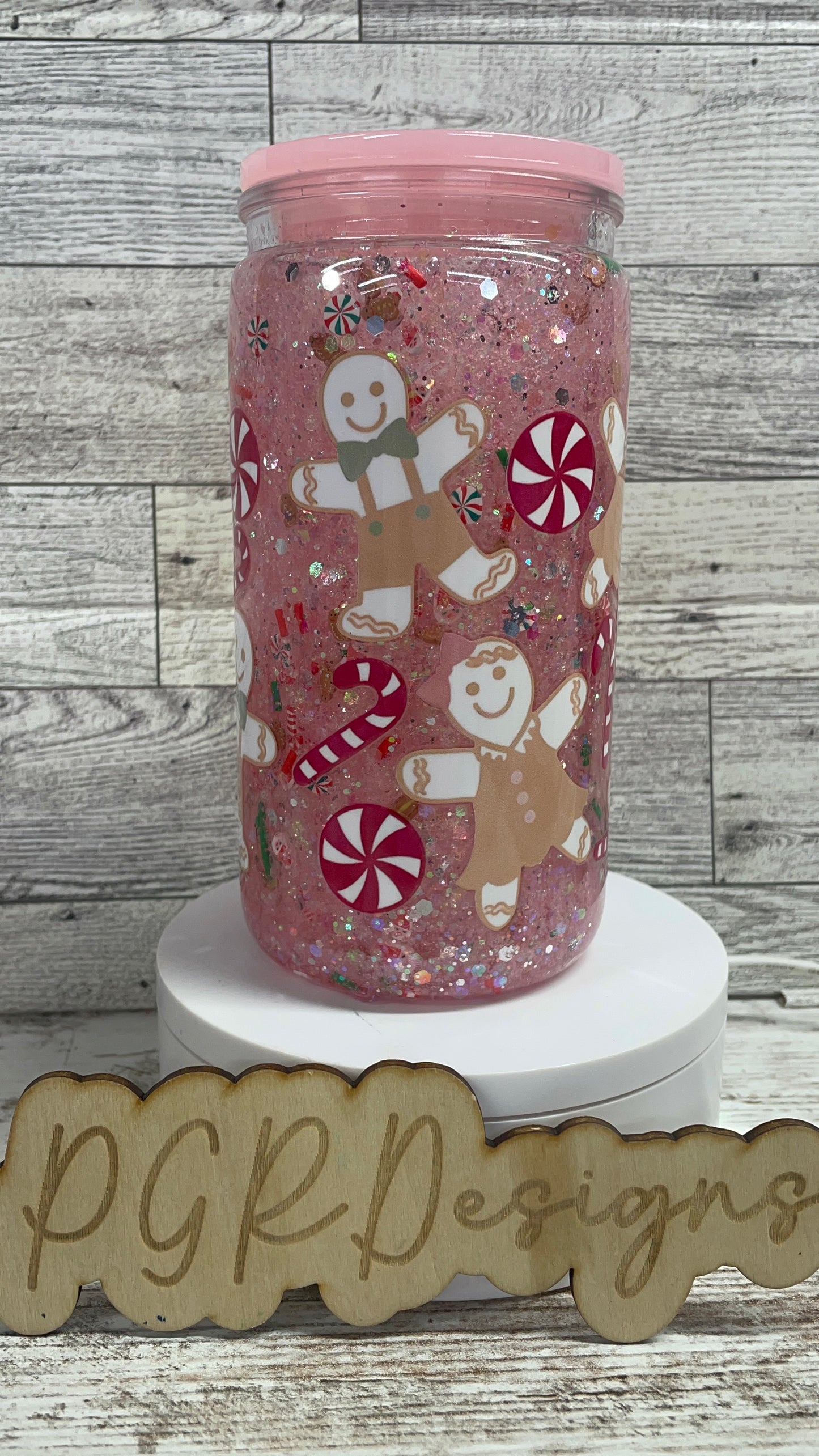 16 oz acrylic snow globe