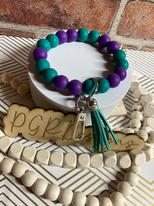 Beaded Wristlet Keychain