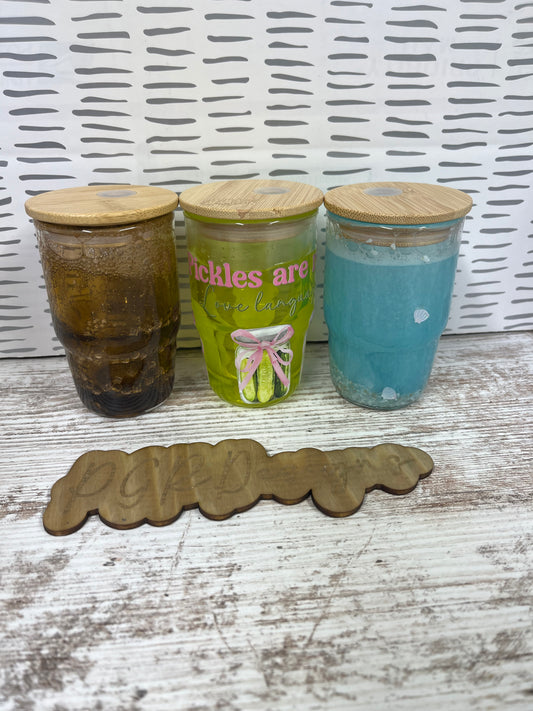 Glass 4oz Shot glass snow globe