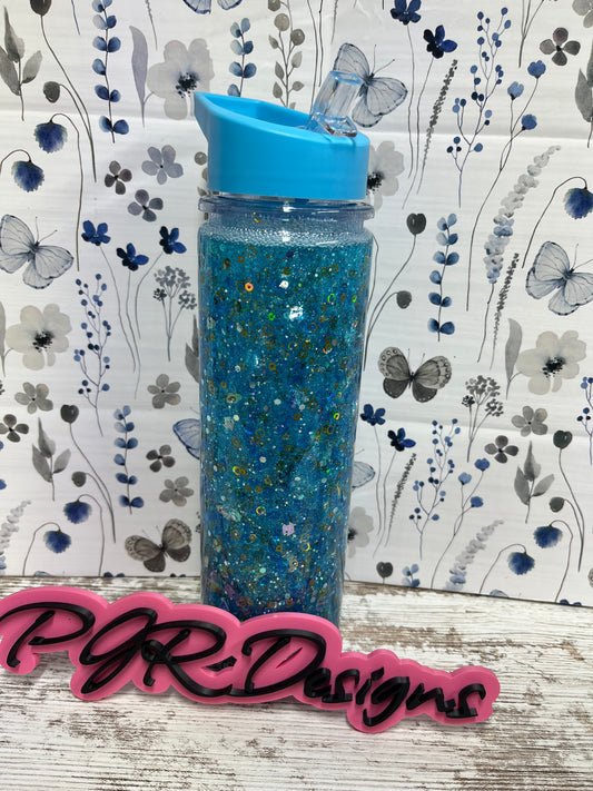 18oz Flip top cups Snowglobe