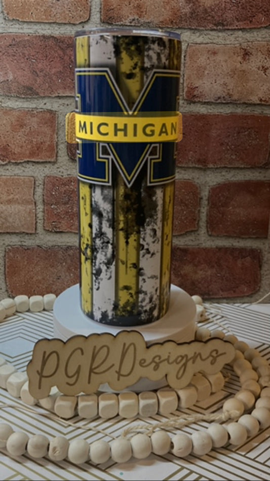 Michigan 20 ounce tumbler