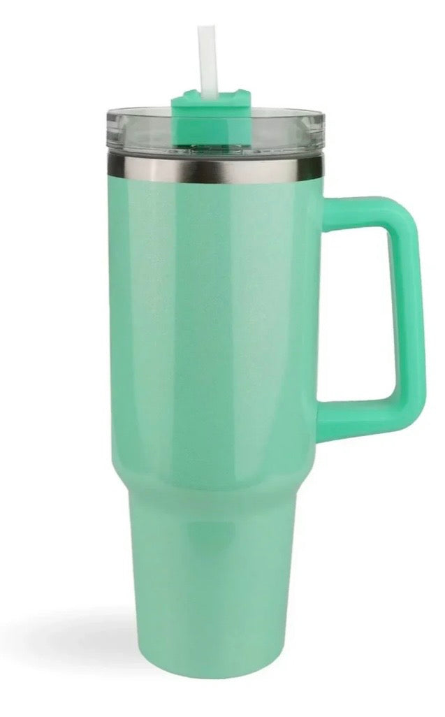 40 oz Stainless steel Tumbler with handle