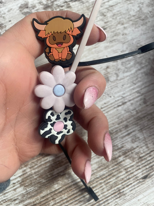 2D & 3D straw Toppers