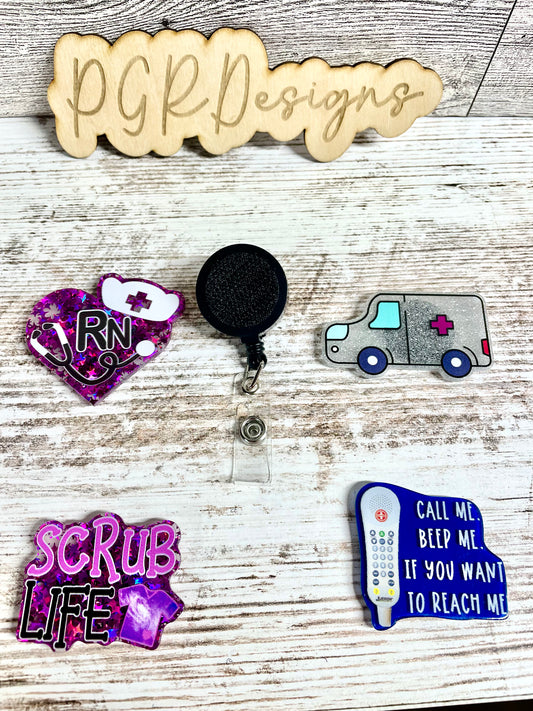 Interchangeable badge reel bundle