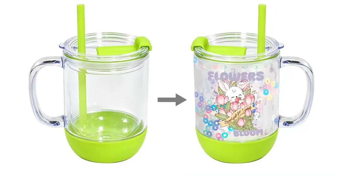 11oz with removable boot sleeve and colored straw