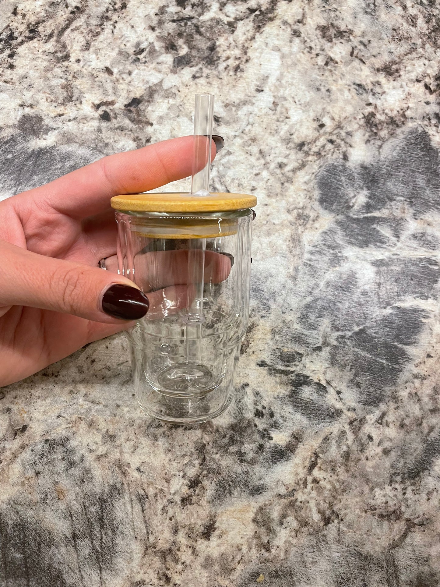 Glass 4oz Shot glass snow globe