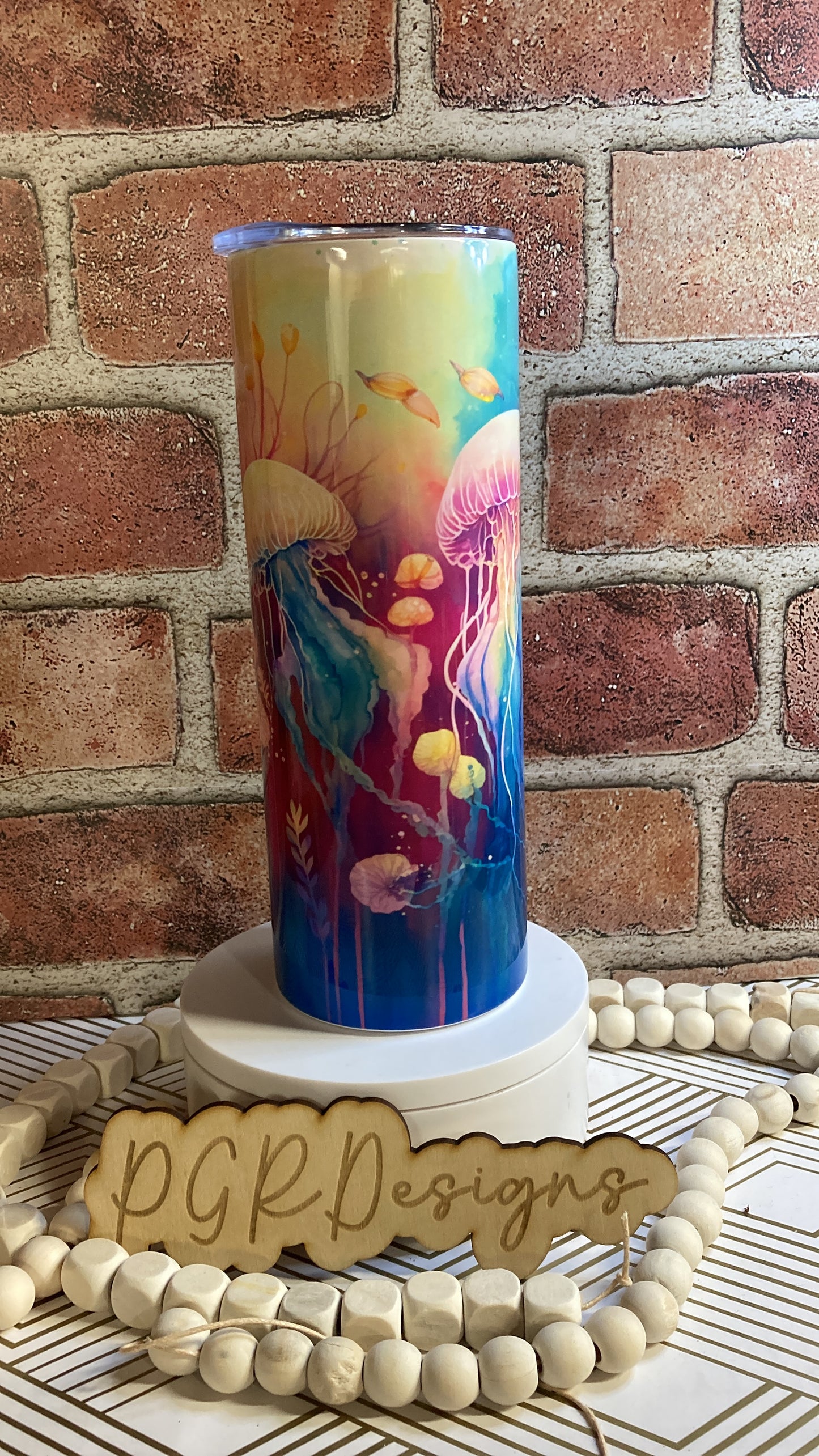 20 ounce jellyfish tumbler