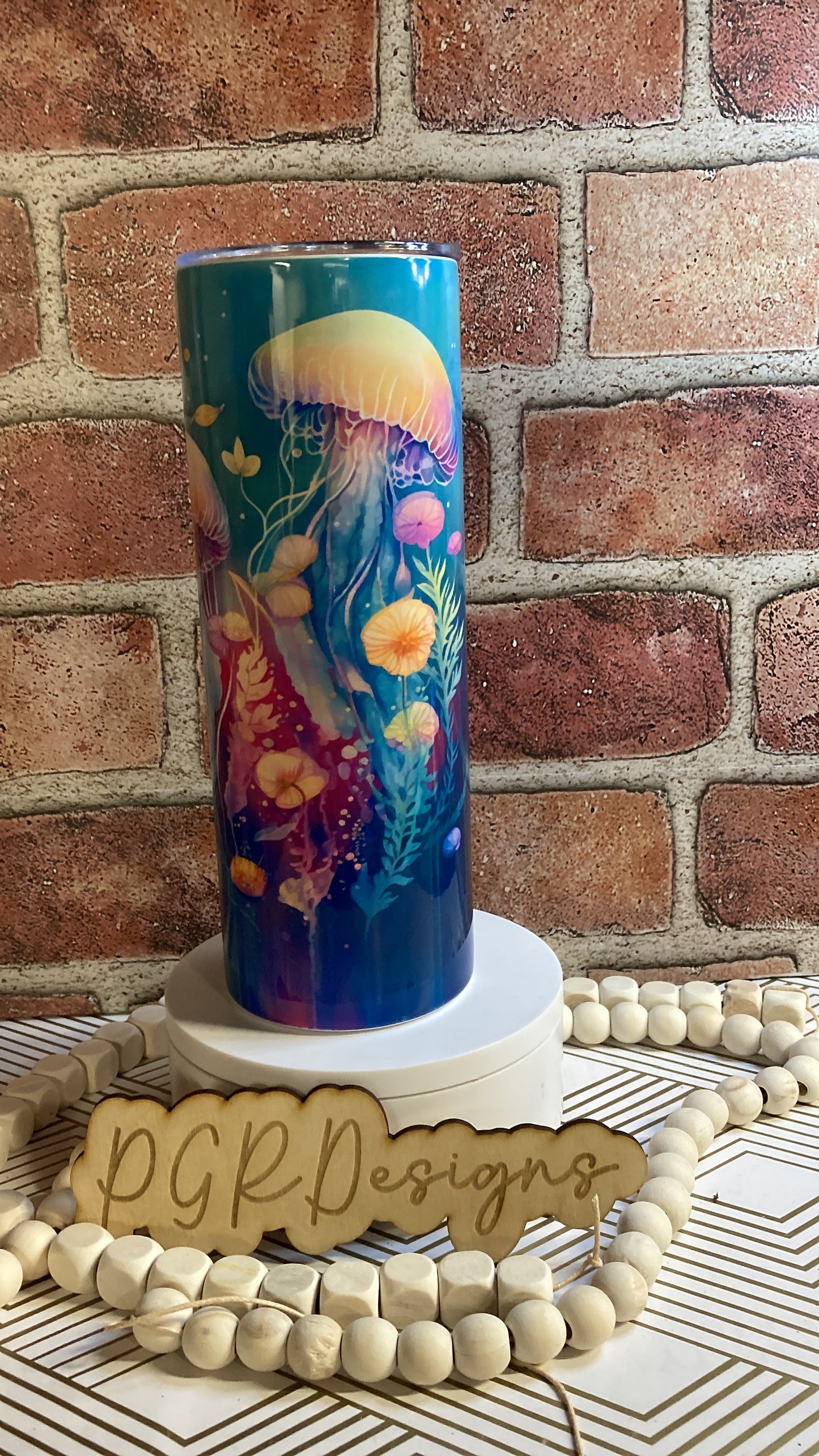 20 ounce jellyfish tumbler