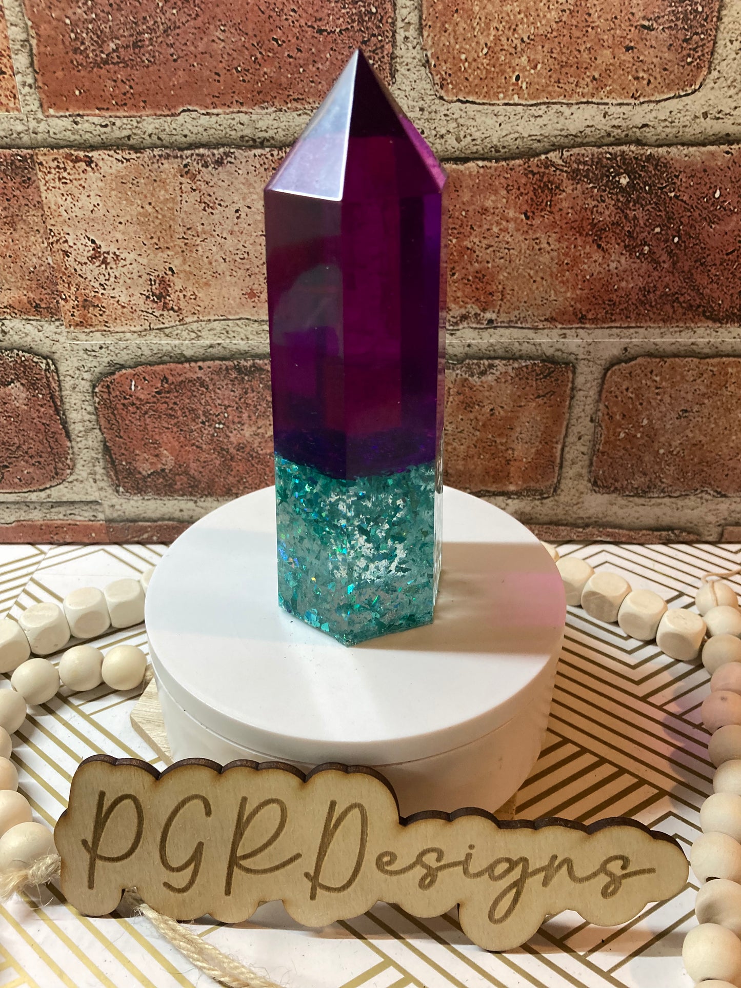 Large handmade tower point