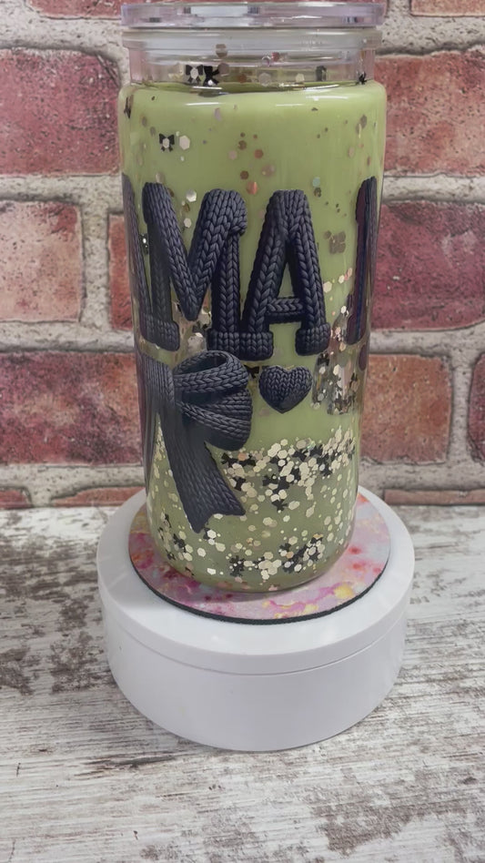 20oz acylic  Snowglobe