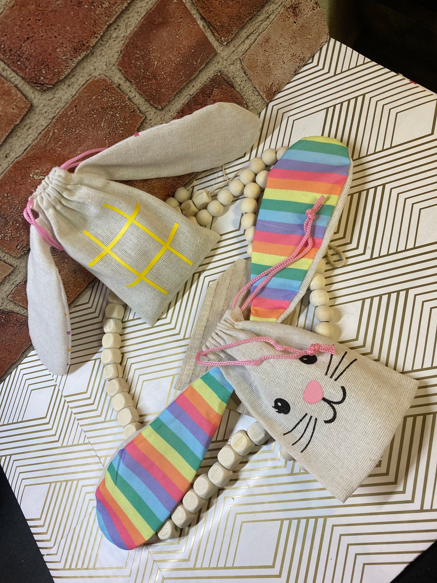 Easter tic tac toe bags