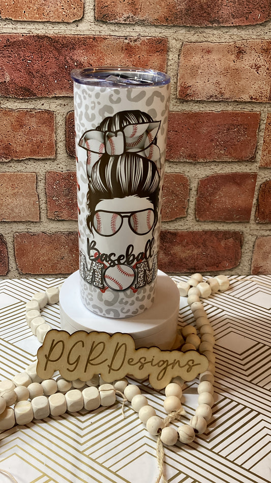 Baseball mom 20 oz tumbler