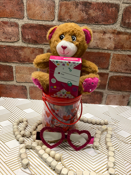 Valentine container full of goodies!