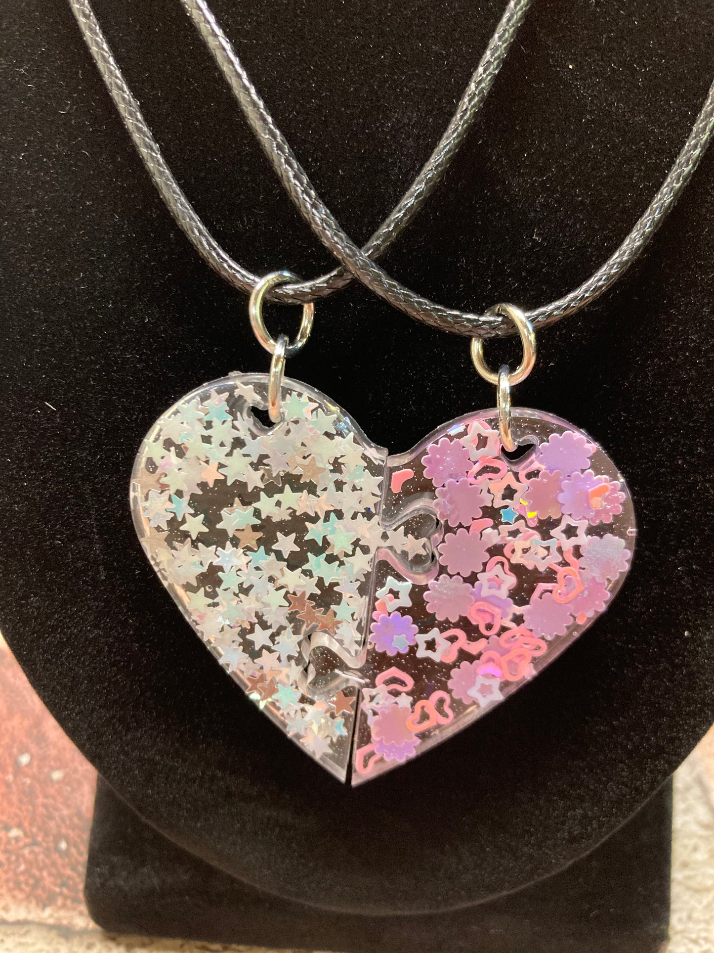 Best friend split necklaces